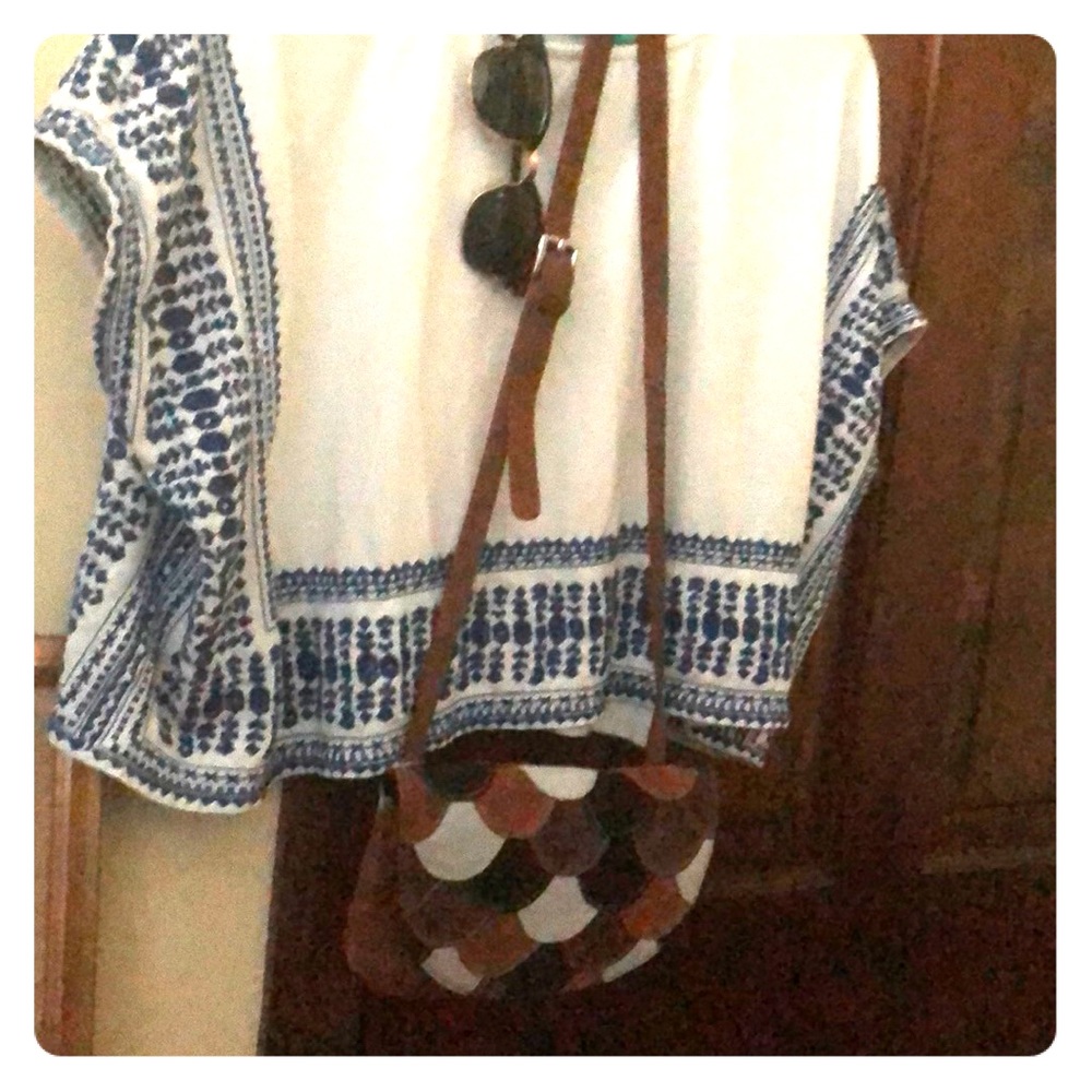 Over the Shoulder Suede Satchel